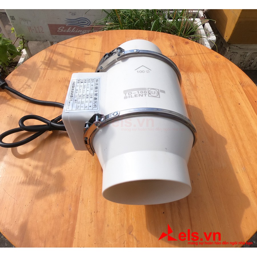 Quạt hút thông gió đường ống tròn Silent Phi 100mm,150mm cực mạnh