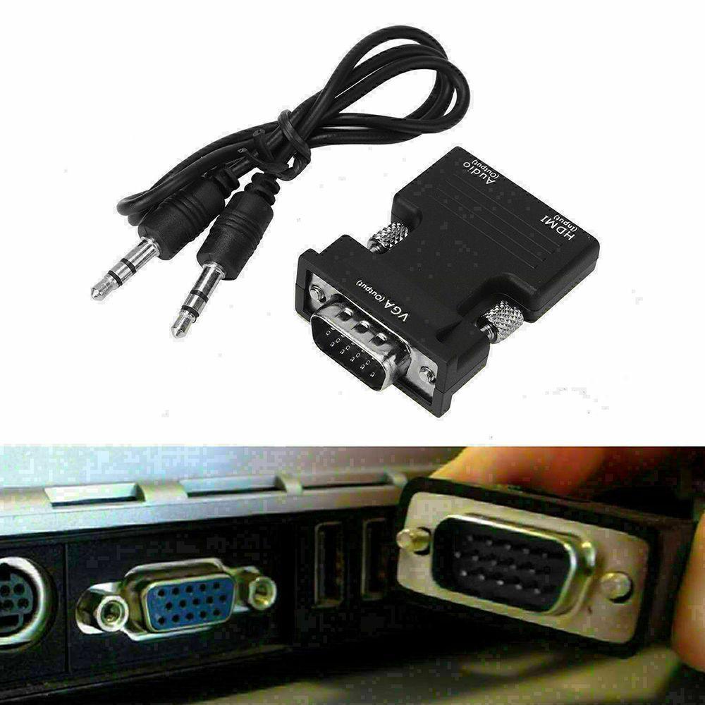 Dây Cáp Chuyển Đổi Tín Hiệu HDMI Sang VGA Cho PC Laptop TV Máy Chiếu