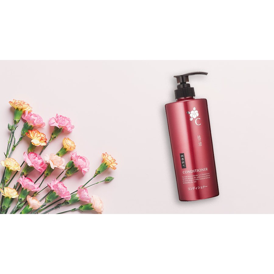 [NHẬT BẢN] Dầu Xả Kumano Shikioriori Tsubaki Camellia Oil Scalp Care Conditioner (600ml)