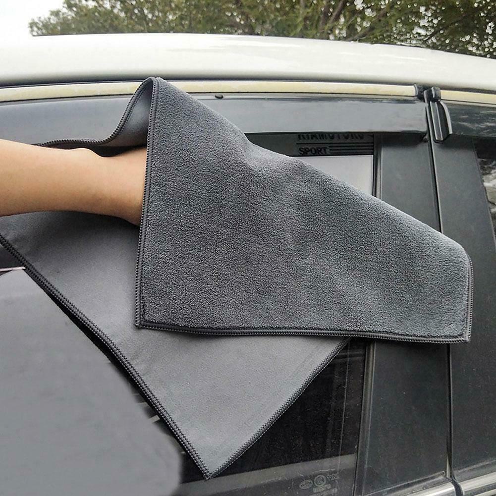 Khăn Lau Vệ Sinh Nội Thất, Ngoại Thất Xe Ô Tô 2 Mặt Lông Cừu Và Da Lộn Cao Cấp
