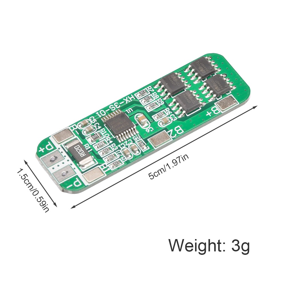 DIYMORE Bảng mạch bảo vệ pin Lithium 3S 12V 18650 10A chuyên dụng