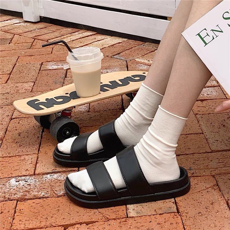 Dép quai ngang bánh mì nữ  cute  đẹp  thời trang DEPANVA QN001