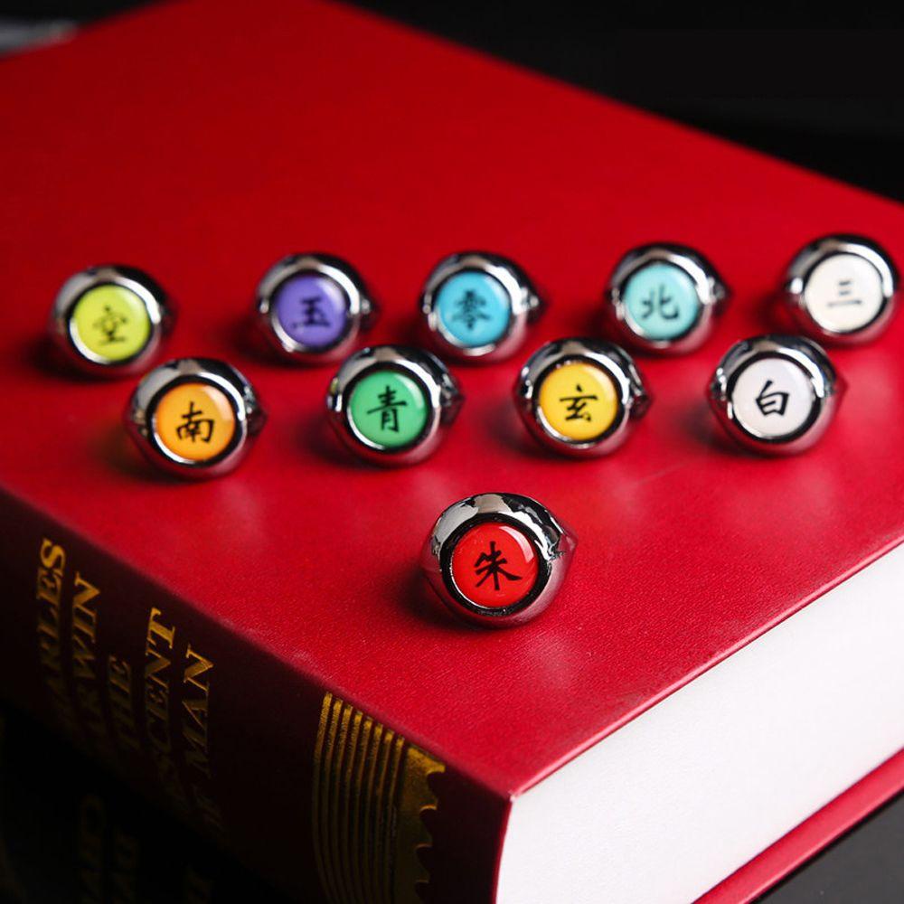 Nhẫn Đeo Khớp Ngón Tay Họa Tiết Hoạt Hình Sharingan Akatsuki Itachi Sasuke Uchiha