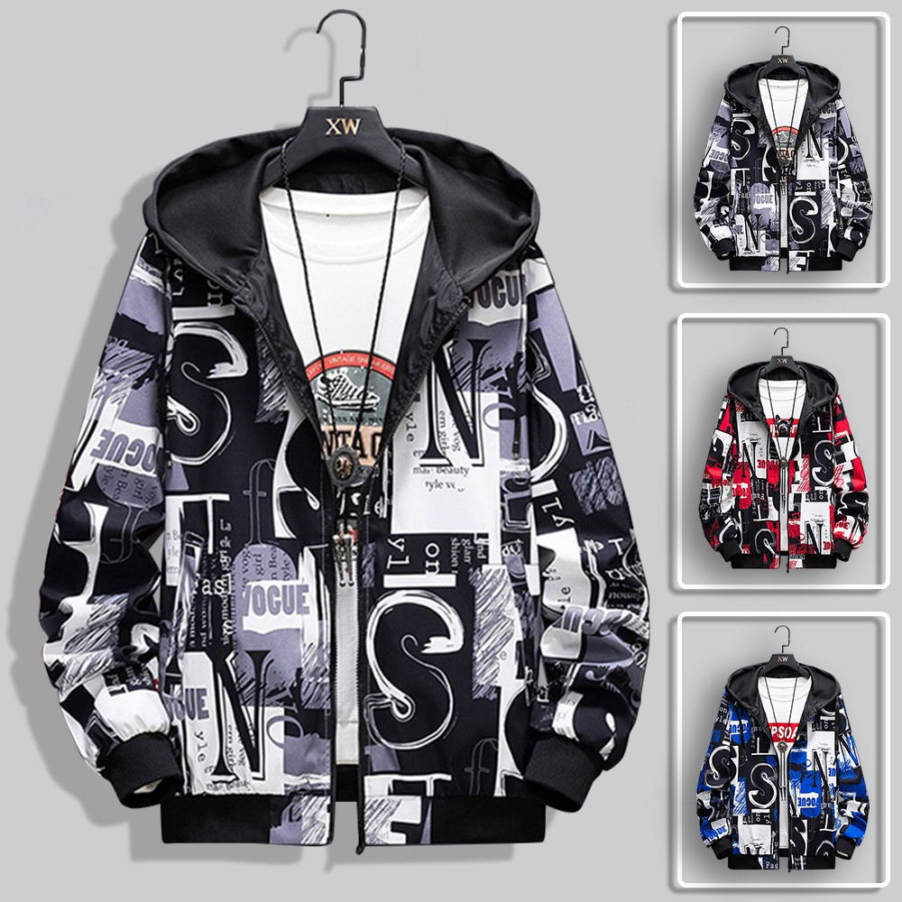 Áo Khoác Nhẹ Thu Đông Nam Phối Chữ Độc Đáo Thời Trang Đường Phố Hàn Quốc ZENKODLMEN AO KHOAC NAM 135 | BigBuy360 - bigbuy360.vn