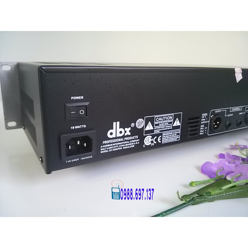 lọc xì âm thanh equalizer cao cấp DBX 231S + Tặng dây CANON