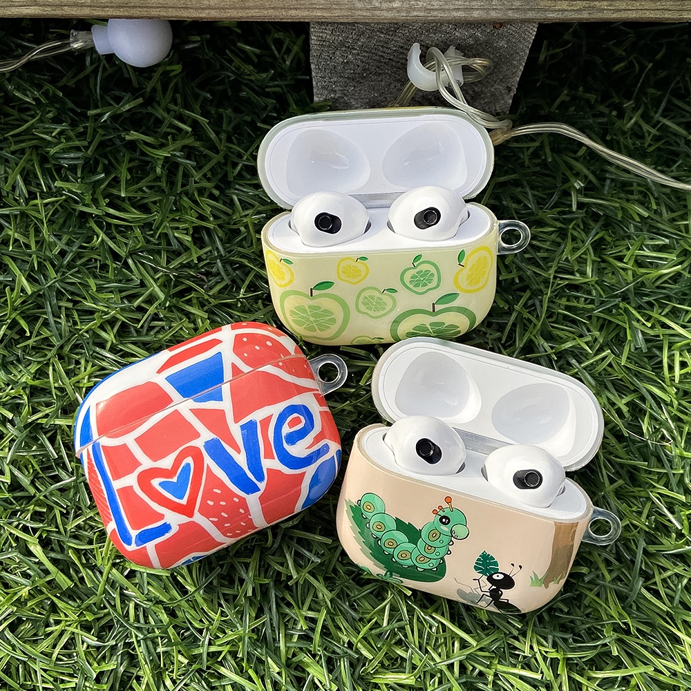 Vỏ Bảo Vệ Hộp Sạc Tai Nghe Airpods Pro 3 2 1 Không Dây Nhiều Màu Bóng Chống Sốc