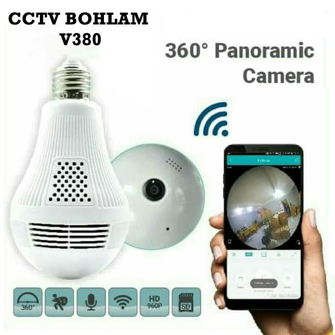 Camera An Ninh Kết Nối Wifi V380 Vr Spy Camera Owlcam Bulb
