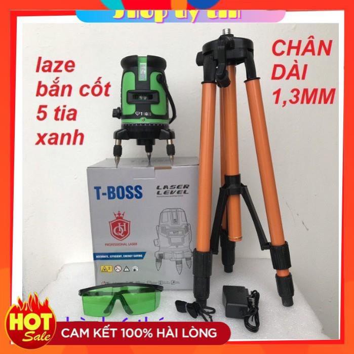 [Hàng xịn] Máy bắn tia lazer Tbosh 5 tia xanh, chân cao 1,3m