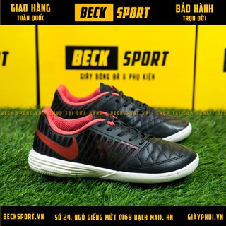 Giày Bóng Đá Lunar Gato II Đen Vạch Đỏ IC