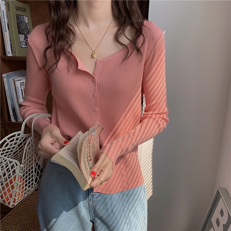 Áo mini cardigan len nhuyễn pastel phong cách Hàn Quốc - AL525 | BigBuy360 - bigbuy360.vn