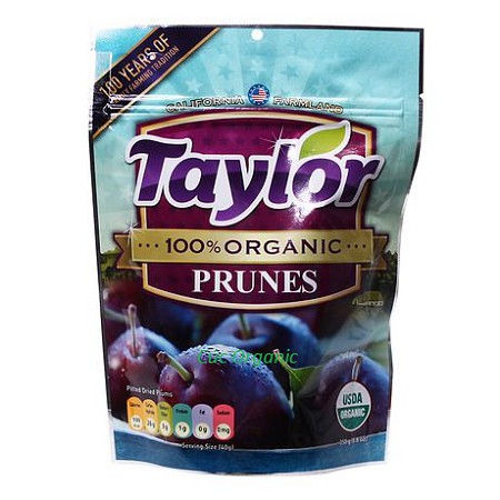 Mận dẻo hữu cơ Taylor 100% Organic Prunes 250g