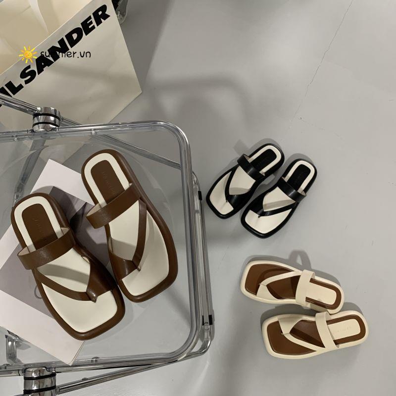 Dép Đi Biển Hở Ngón Đế Dày 202 Phong Cách Mới Dễ Phối Đồ Thời Trang Cho Nữ