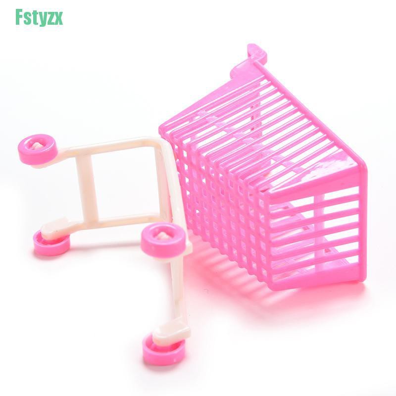 fstyzx 1 X Shopping Cart for Barbie Classic Toys Trolleys for Kids Girls Birthday Gift