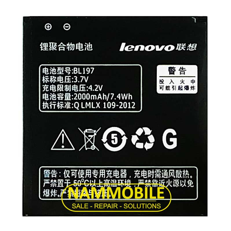 Pin LENOVO A800, A820, A820T, A720, A798T, S899, S899T, S870E, S720I, S868T, S889T BL197 2000mAh Zin + FreeShip
