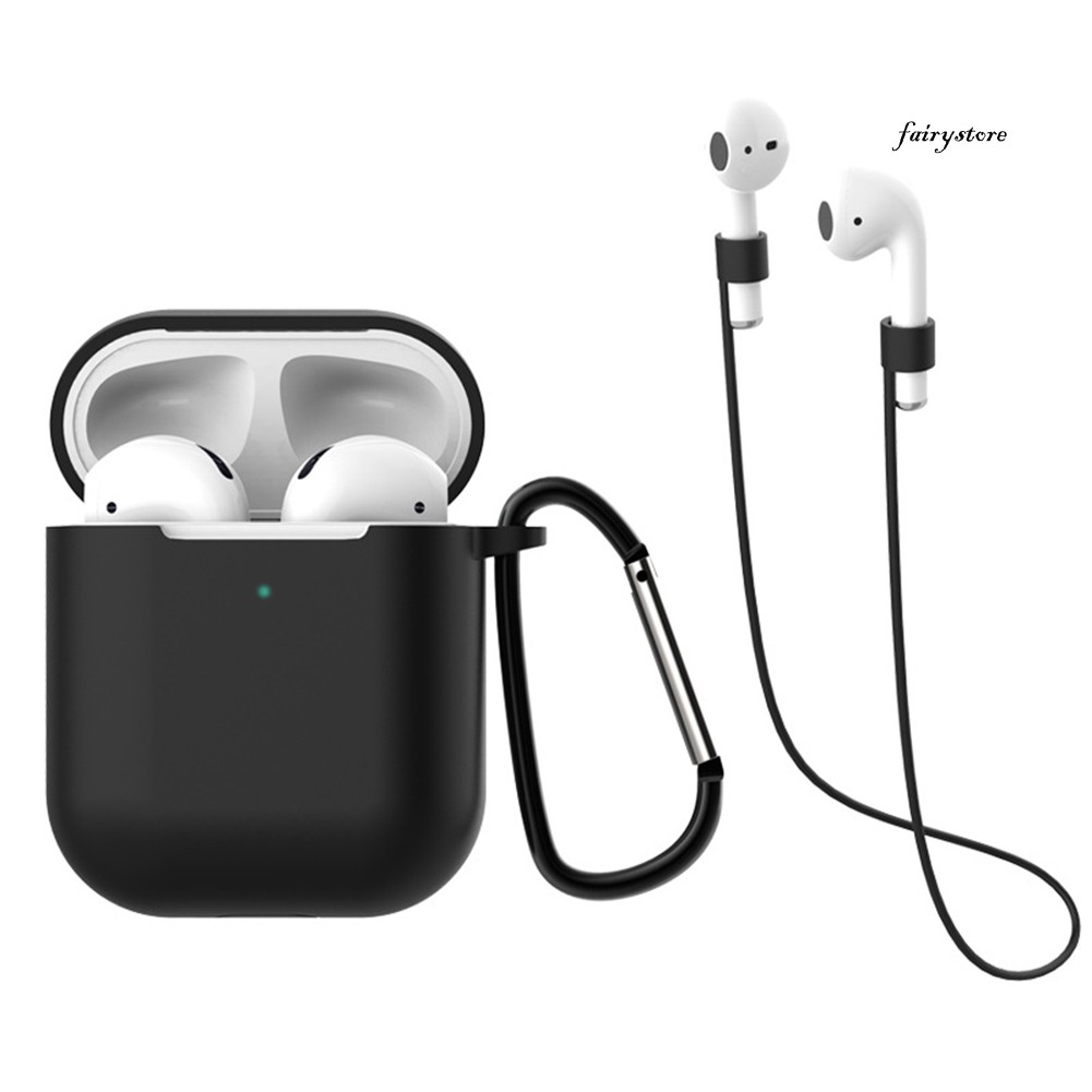 Fs Vỏ Bảo Vệ Hộp Sạc Tai Nghe Air-Pods 1 2 Kèm Móc Khóa Tiện Dụng