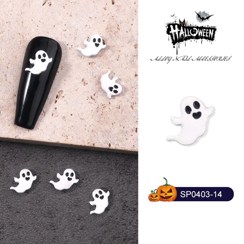 Set 100 Phụ Kiện Trang Trí Móng Tay Nghệ Thuật Dịp Halloween