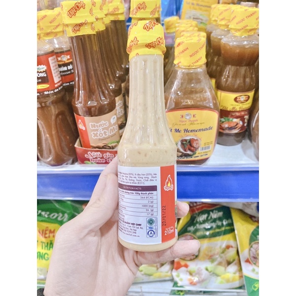 NƯỚC XỐT SALAD CHANH LEO/MÈ RANG VIETCHEF 250G