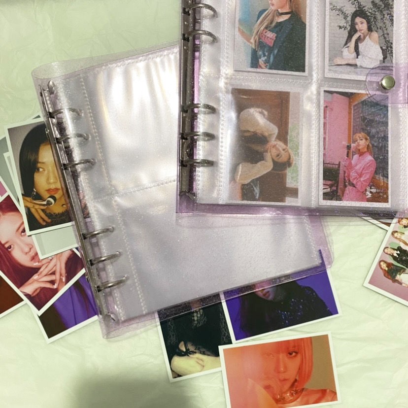 Sổ Còng Binder Vuông 4 Ô Hình Đựng Card Kpop Idol, Làm Nhật Ký Đa Năng Xinh Đẹp