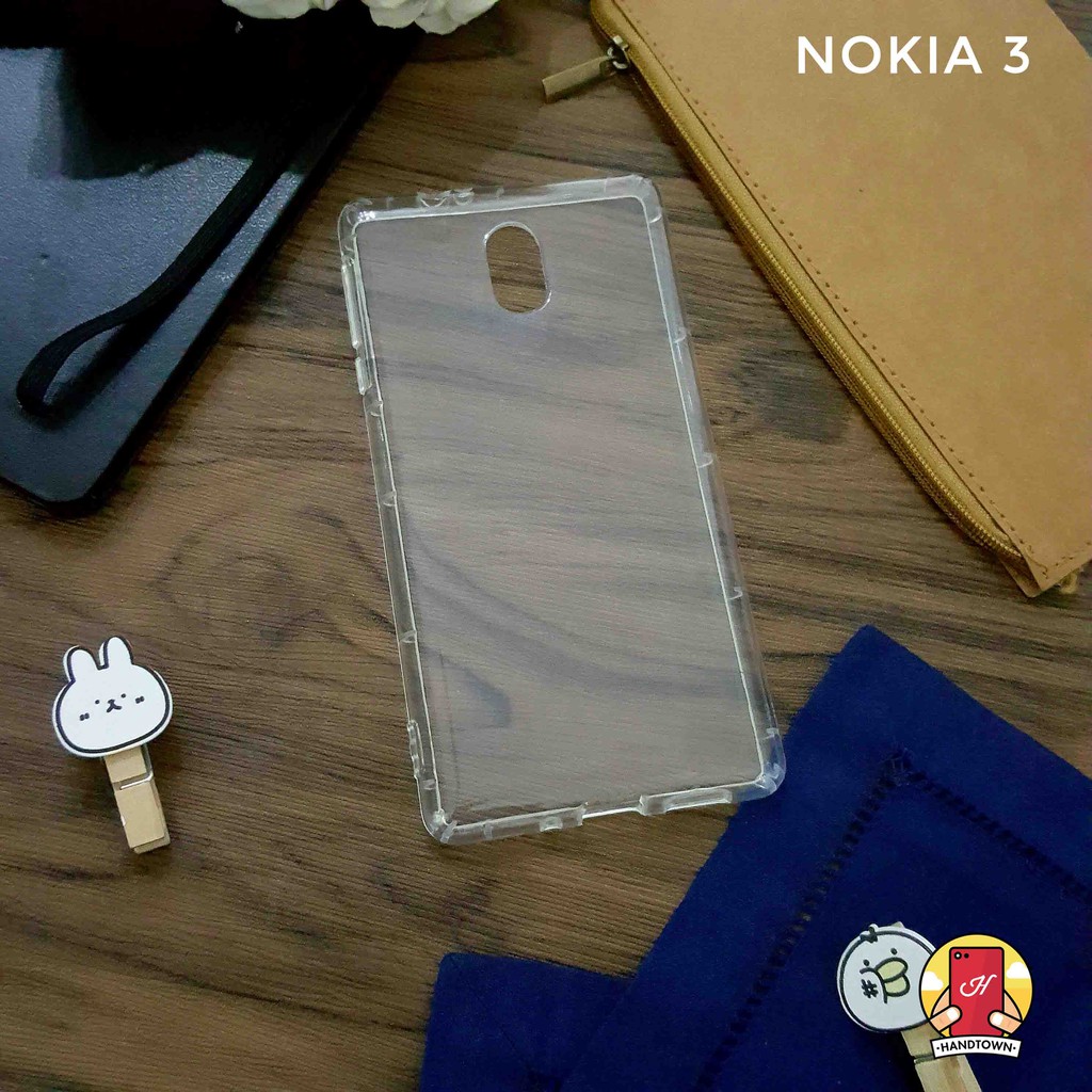 NOKIA 3 / 5 / 6 ỐP SILICON TRONG SUỐT VIỀN TRONG CAO CẤP