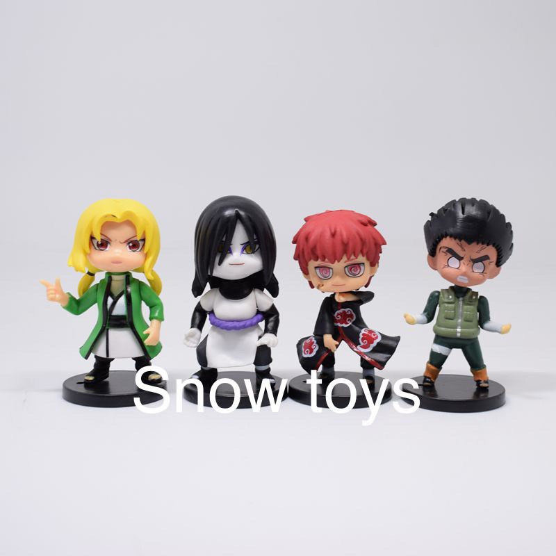 Mô hình Naruto - Bán lẻ tùy chọn 12 mẫu Naruto Kakashi Rock Lee Orochimaru Itachi Shikamaru Tsunade Sasori - Cao 7~8cm
