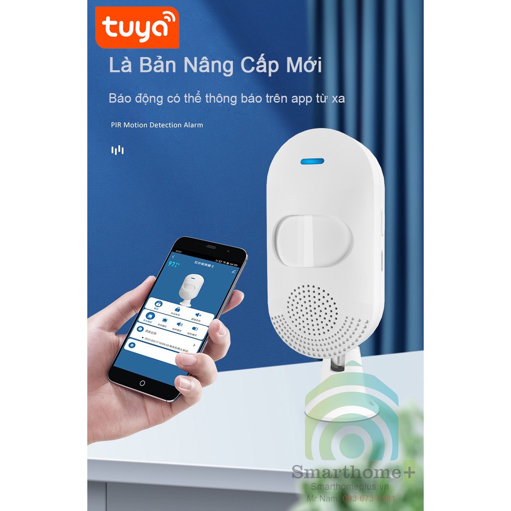 Chuông Báo Khách Hồng Ngoại Wifi Tuya SHP-BK5