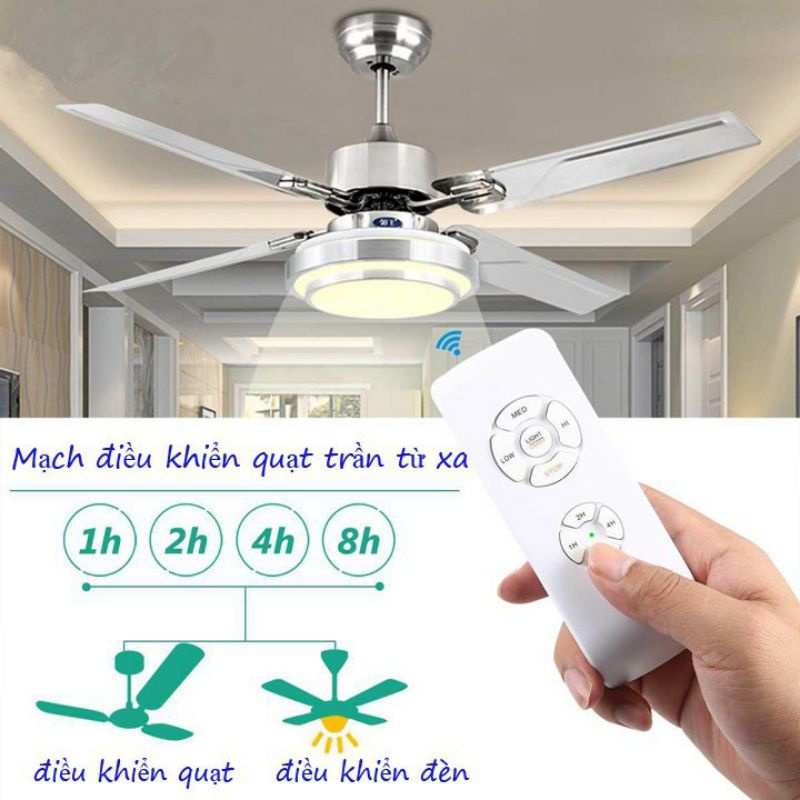 Bộ mạch quạt trần điều khiển từ xa cho quạt 220V, 110V tải 300W