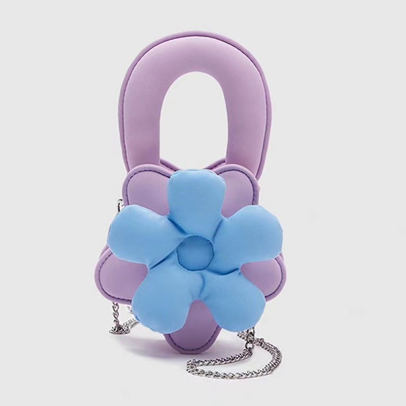 Hàng Mới Về Mới Túi Xách Dây Xích Đeo Vai Ba Chiều Đính Hoa Nhiều Màu Sắc Thời Trang Mùa Hè Cho Nữ