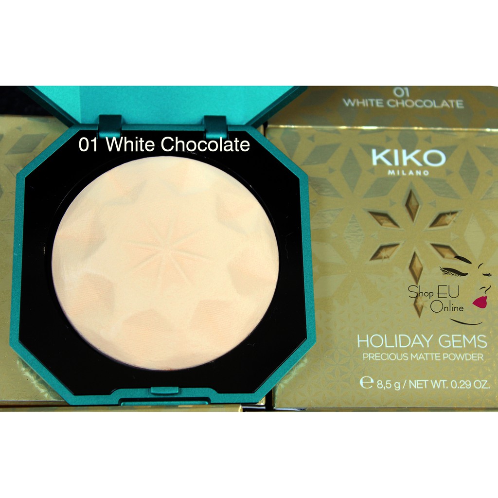 Phấn phủ đều da, bền màu - Holiday Gems Precious Matte Powder - Kiko - Italia