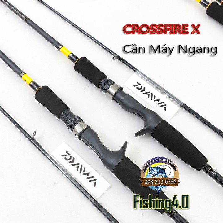 CẦN CÂU LURE [Chính Hãng] cần DAIWA CROSSFIRE X Máy Đứng Máy Ngang - CARBON XOẮN X- CAO CẤP