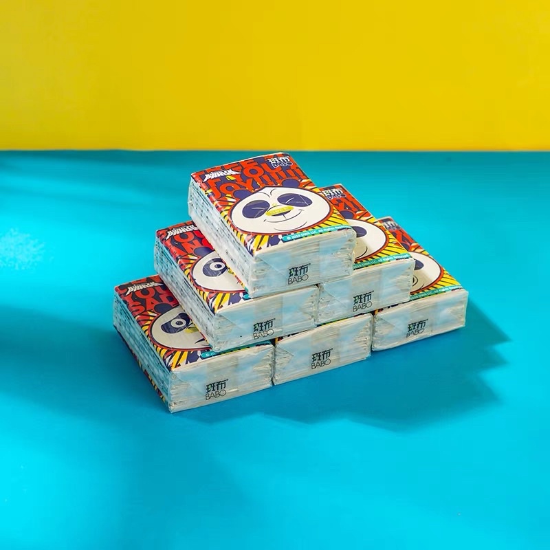 Combo 3 gói Khăn giấy trúc mini bỏ túi siêu dai Panda