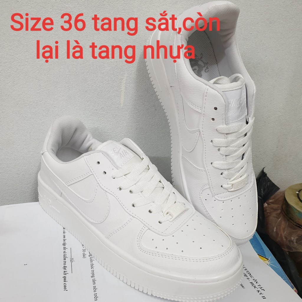 [Mã FASHIONHOTWS hoàn 15% tối đa 30k xu đơn 99k] Giày Air Force AF1 màu Trắng Size Nam Nữ cao cấp hàng khâu đế (36-43) | BigBuy360 - bigbuy360.vn