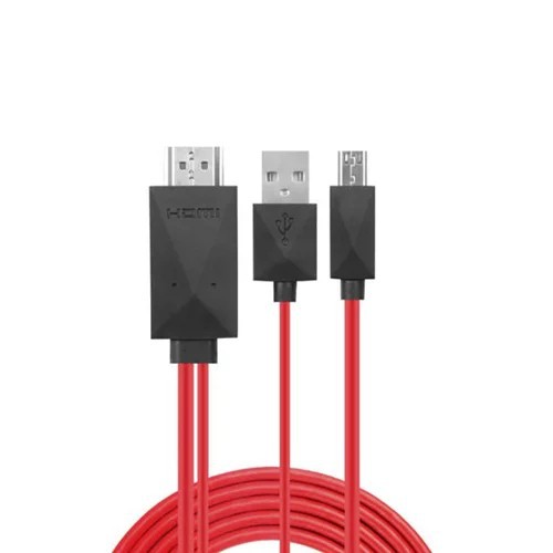 Dây cáp 2M 2 trong 1 HDMI Micro USB to HDMI 1080P HD TV / máy chiếu