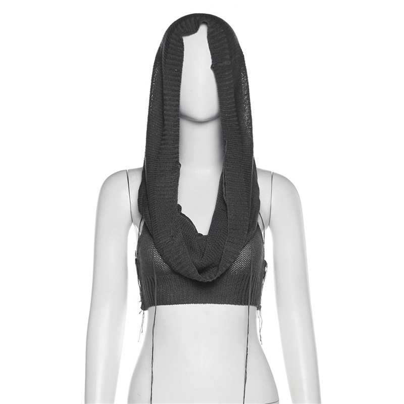 Áo Croptop Dệt Kim Sát Nách Màu Sắc Thanh Lịch