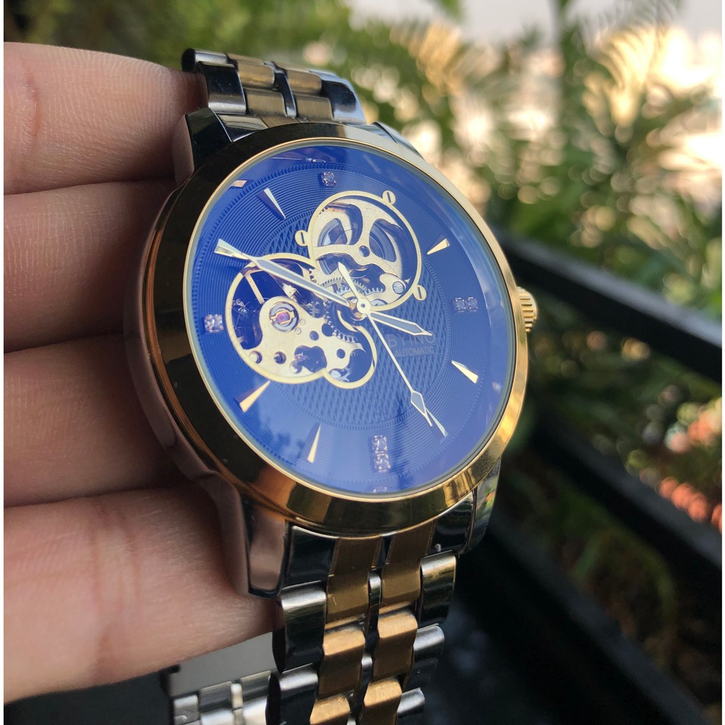 🎁 [Tặng Kính Mát 59k] Đồng Hồ Nam Byino Cơ Lộ Máy Cực Chất Lượng 🎁 | BigBuy360 - bigbuy360.vn