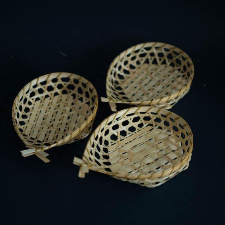 Mây tre- Rổ tre dáng con cá -Tre HN