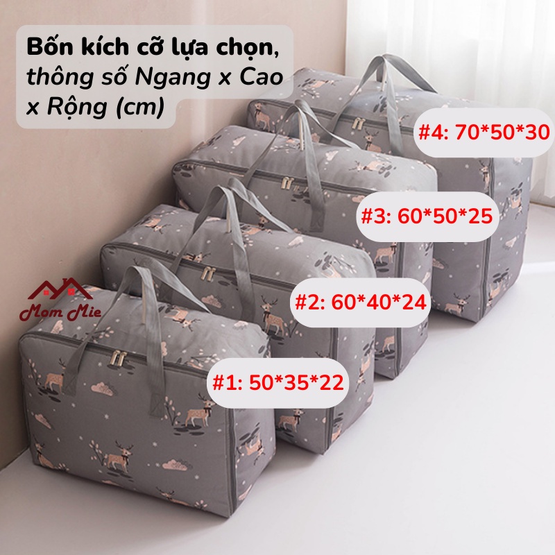 Túi đựng chăn mền, quần áo vải Oxford cao cấp, túi xách du lịch chống thấm - M104, M105
