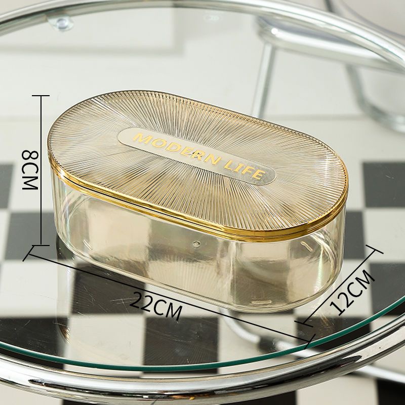 Hộp Đựng Tăm Bông / Mỹ Phẩm Để Bàn Tiện Lợi