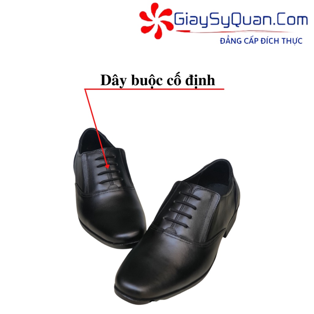 Giày Nam Da Thật mã 406, Đế cao su may đế Bảo Hành 1 năm
