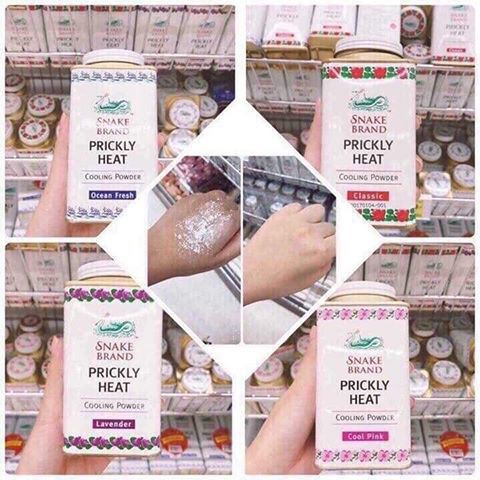 Phấn lạnh Snake Brand Prickly Heat Thái Lan 50g - Hương Cool Pink