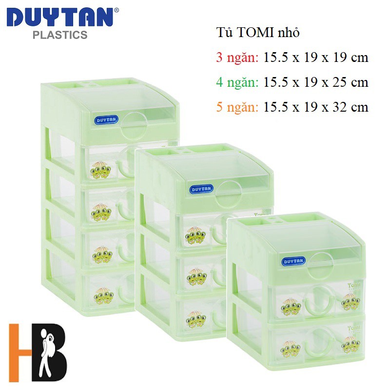 Tủ nhựa Duy Tân Tomi nhỏ 219 (3 Ngăn - 4 Ngăn - 5 Ngăn)