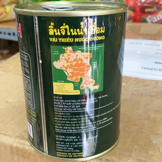 TRÁI VẢI LON THÁI LAN 565 gr