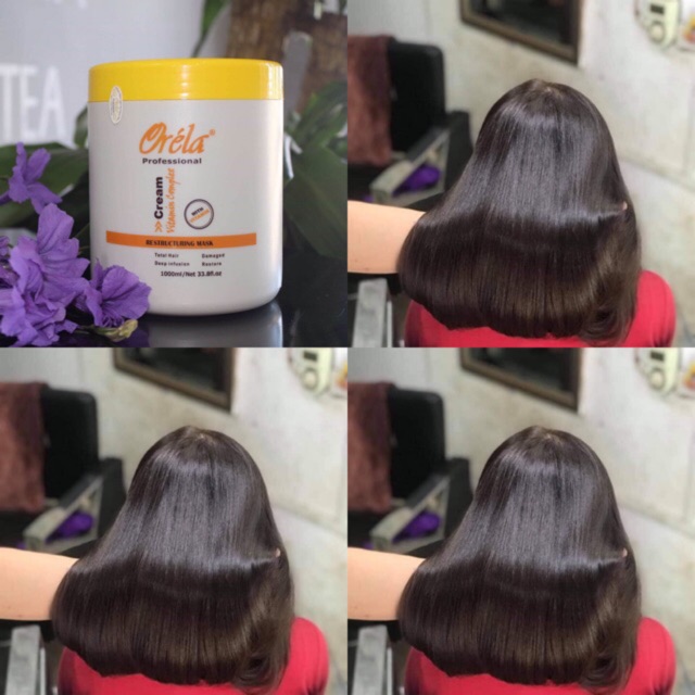 Hấp dầu ORÉLA Vitamin hương thơm-CHÍNH HÃNG CÔNGTY (1000ml) Nuôi dưỡng tóc+tặng kèm mũ ủ tóc