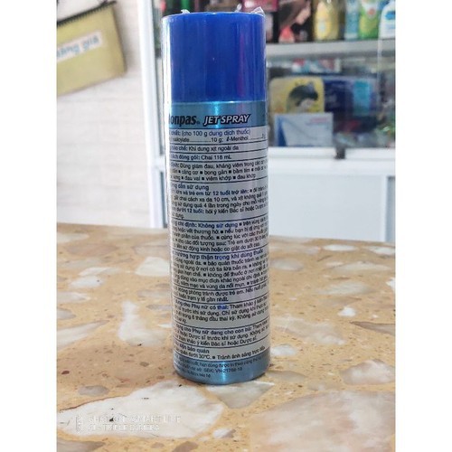 Chai xịt giảm đau Salonpas Jet Spray 118ml - Yespharmacy