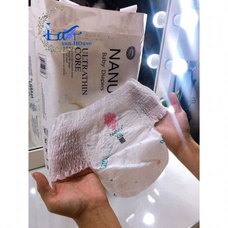 [HCM]Tã bĩm quần NANU 50 miếng xuất nhật đủ size M/L/XL/XXL/XXXL