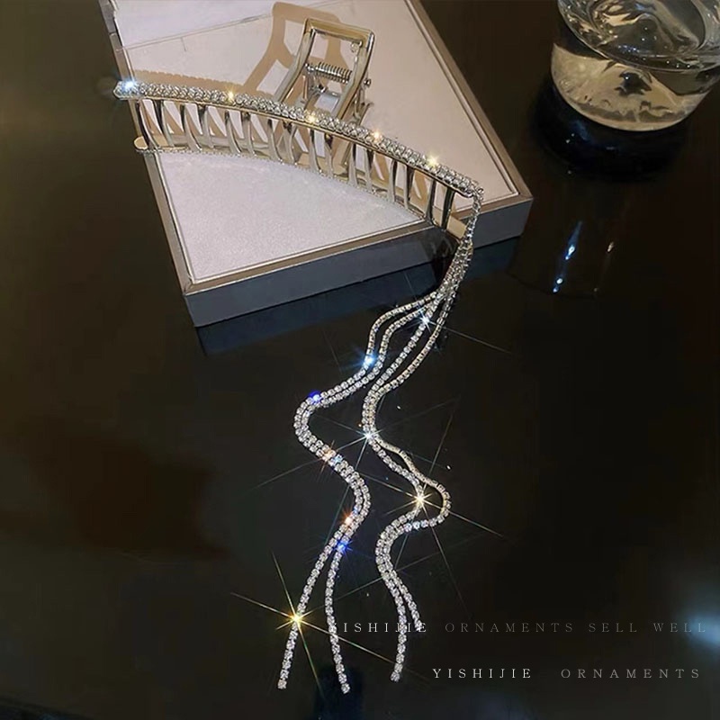 Kẹp Tóc Hình Cá Mập Đính Tua Rua Phong Cách Hàn Quốc Cho Nữ