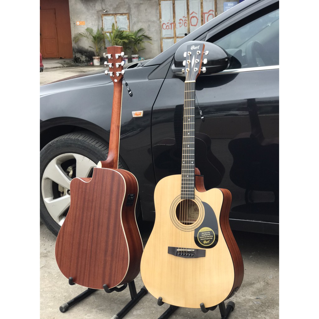 Đàn guitar Acoustic Cort AD810 và AD880CE
