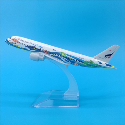 Mô hình máy bay Bangkok Air 16cm(Mô hình máy bay+ đế trưng bày)