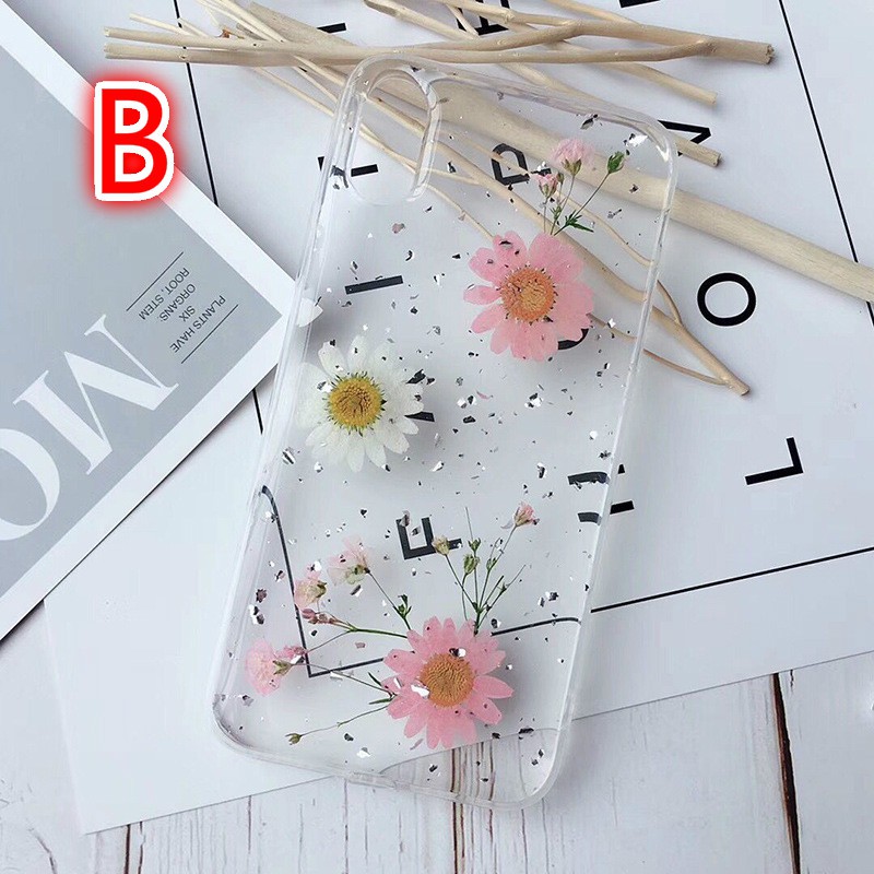Ốp điện thoại trang trí hoa khô thủ công dành cho iphone 12 11 Pro Max XS MAX XR 6 6S 7 8 Plus SE2020 | BigBuy360 - bigbuy360.vn