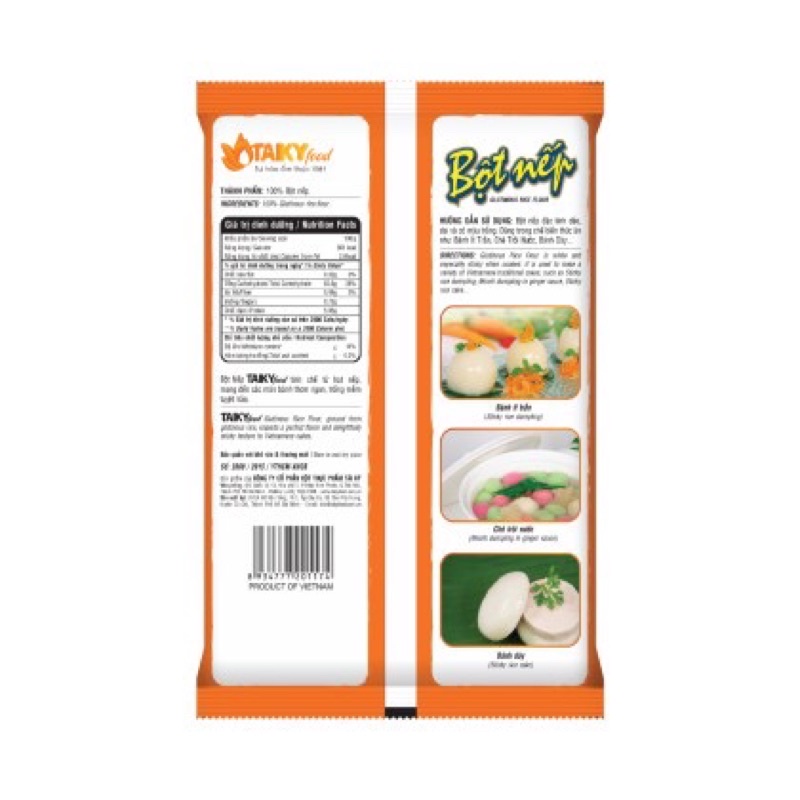 Bột Gạo Bột Bánh Bao Bột Năng Bột Nếp làm bánh Tài Ký 400gr