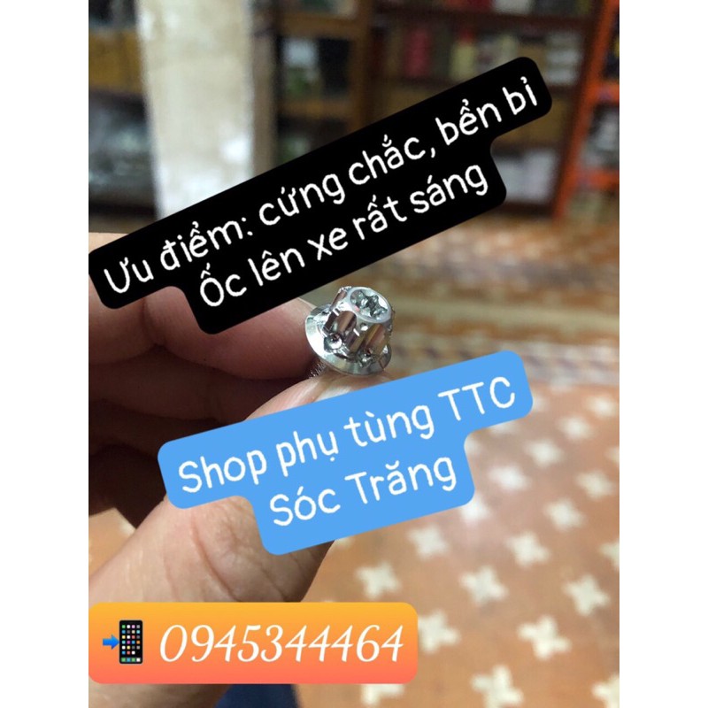 ỐC SALAYA INOX 304 size 6x10mm đầu trụ gắn nắp lốc nồi Honda